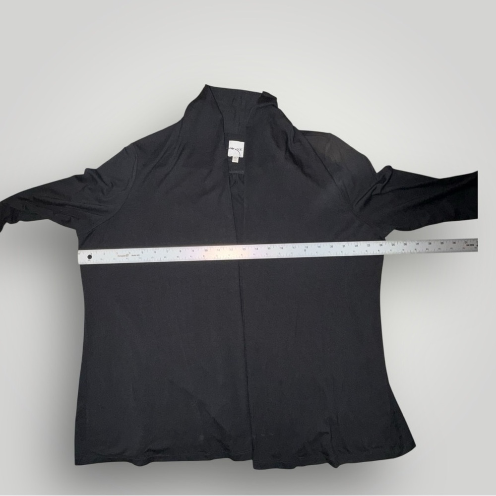 NIC+ZOE Black Open Front Cardigan Women’s XL - Picture 7 of 10